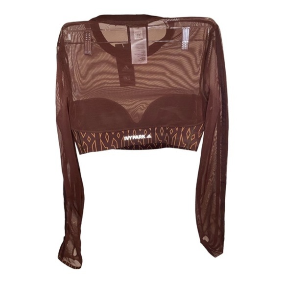 NWT Adidas X Ivy Park Monogram Crop Top Size: M - Picture 6 of 6